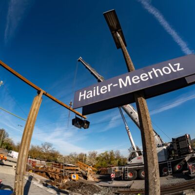 Aushub Behelfsbrücke Bf Hailer-Meerholz